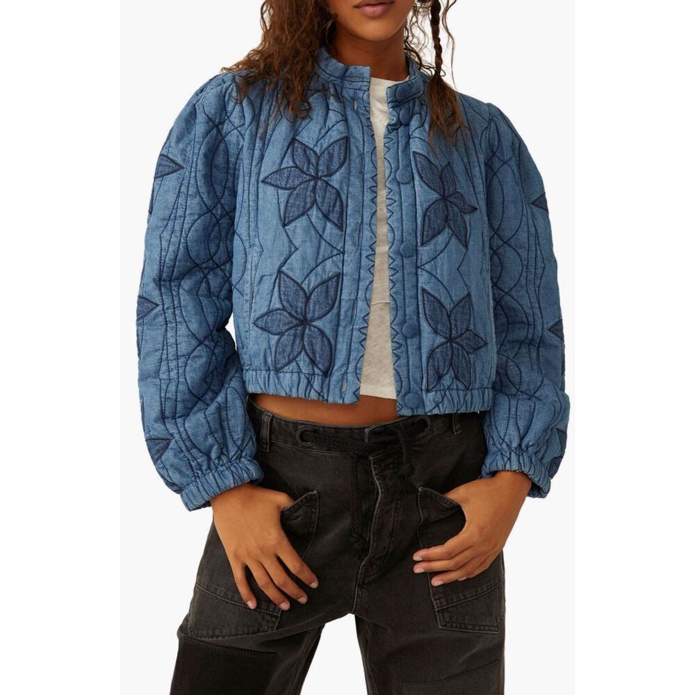 NWT Free People Quinn Quilted Jacket Size Large
